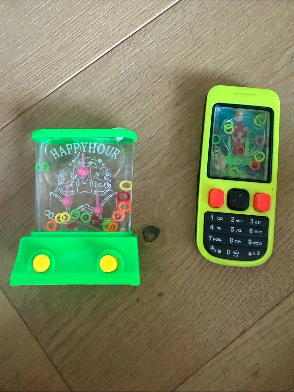 Green Water Ring Toss Handheld Game and Toy Phone - Green
